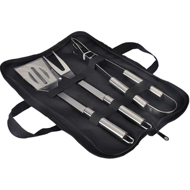 Juego de herramientas para barbacoa LIUYMXG de acero inoxidable 3 piezas