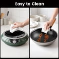 thumbnail image 4 of Abangdun 1700W 85V~120V Induction Cooktop with 13' Stainless Steel Wok Pan Electric Burner 1.06″ Curved Surface Concave 18h Timer Real Precise Power/Temp Ctrl 16 Watts 200~1700 No Pulsing on/off when, 4 of 10