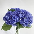 thumbnail image 4 of Namzi 3 Pcs 21in Artificial Hydrangea Flower Large Natural Lifelike Real Touch Hydrangea Flower(Royal blue), 4 of 5