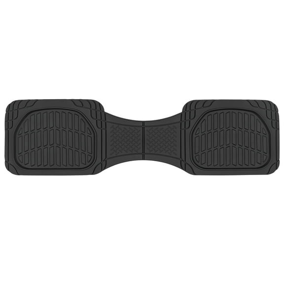 Motor Trend PRO920 Black Premium FlexTough Deep Dish Rear Rubber Mats All-Protection Universal Design for Cars Sedan Truck SUV