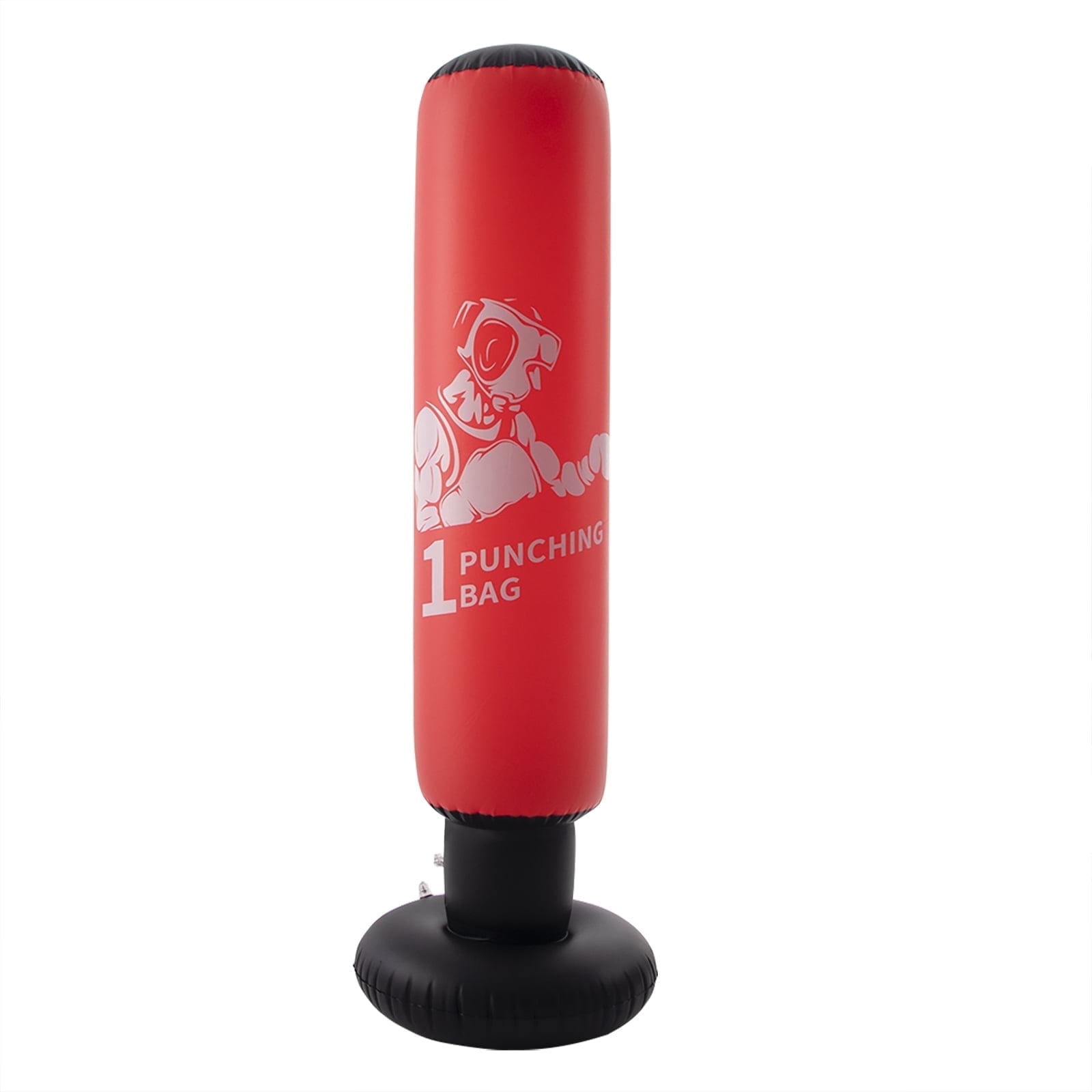 Honeydrill Inflatable Punching Bag Boxing Bag for Kids, Red