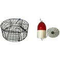 thumbnail image 1 of Vinyl Coated Round Crab Trap with Float and Rope Combo, Black, 1 of 3