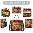 thumbnail image 2 of OBREWU Sunflower Womens Lunch Box for Work,Insulated Large Sunflower Lunch Bag for Women,Loncheras Para Mujer,Leakproof Adult Lunch Bag for Work,Beach,Travel,Picnic,Camping, 2 of 7