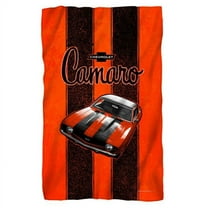 Chevrolet/camaro Stripes-fleece Blanket-white-36x58