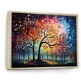 thumbnail image 2 of Designart "Dawn Graffiti On Oak" Tree Oak Floater Framed Wall Art Living Room, 2 of 5
