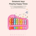thumbnail image 6 of KOYPTL 2 In 1 Baby Piano Xylophone For Toddlers 1-3,8 Tones Hand Tapping Piano Multi Functional Early Education Sensory Music Instrument Toy For Kids Boys Girls 3 4 5+,Birthday Christmas Gift, 6 of 9