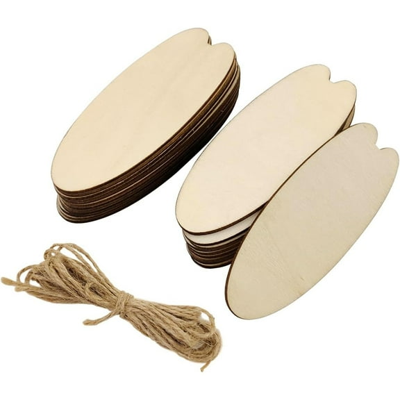 30 Pack Wood Surfboard Cutouts Unfinished Wooden Surfboard Hanging Ornaments Summer DIY Surfboard Craft Gift Tags for Home Party Decoration Craft Project