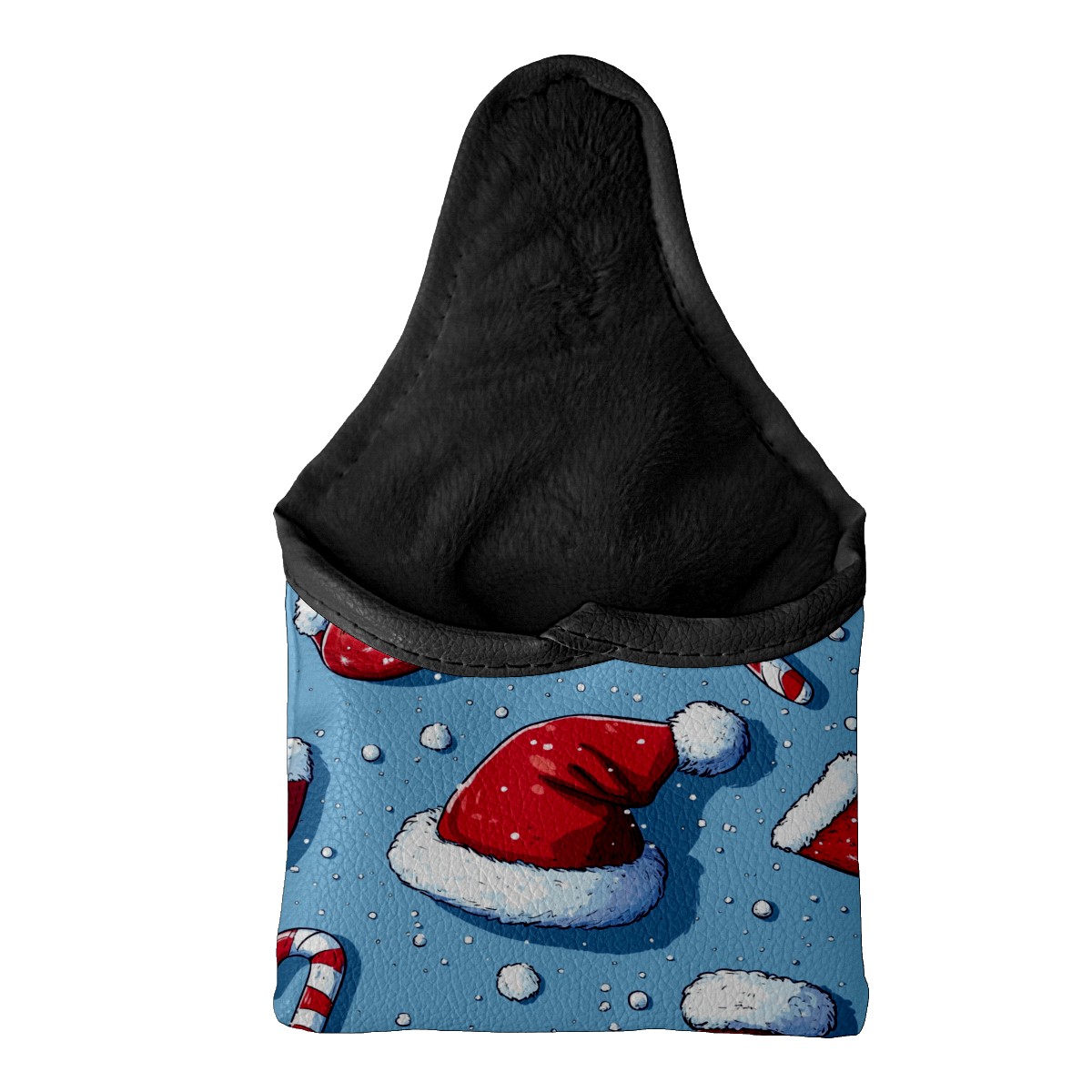 Golf Mallet Putter Cover Santa Hat Premium Leather Waterproof Magnetic Closure