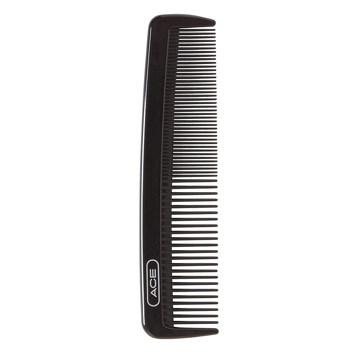 Ace Classic 7.5 Inch Black Hair Comb for Everyday Styling and