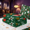 thumbnail image 6 of Manfei Festive Snowman Zipper Twin Comforter Sets with Fitted Sheet and 2 Pillowcases,Traditional Christmas Tree Santa Hat Zipper Bedding Set,Christmas Reversible,4pcs, 6 of 8