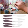 thumbnail image 1 of Raspador De Pintura, Juego De Cuchillos De Pigmento De Acero Inoxidable, 5 Uds., 1 of 7