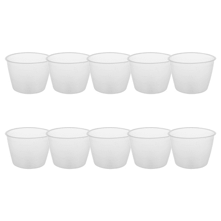 

Plastic 120Ml Electric Cooker Rice Measuring Cup 10Pcs Clear White