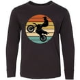 thumbnail image 3 of Inktastic Dirt Biking Motocross Retro Long Sleeve Youth T-Shirt, 3 of 5