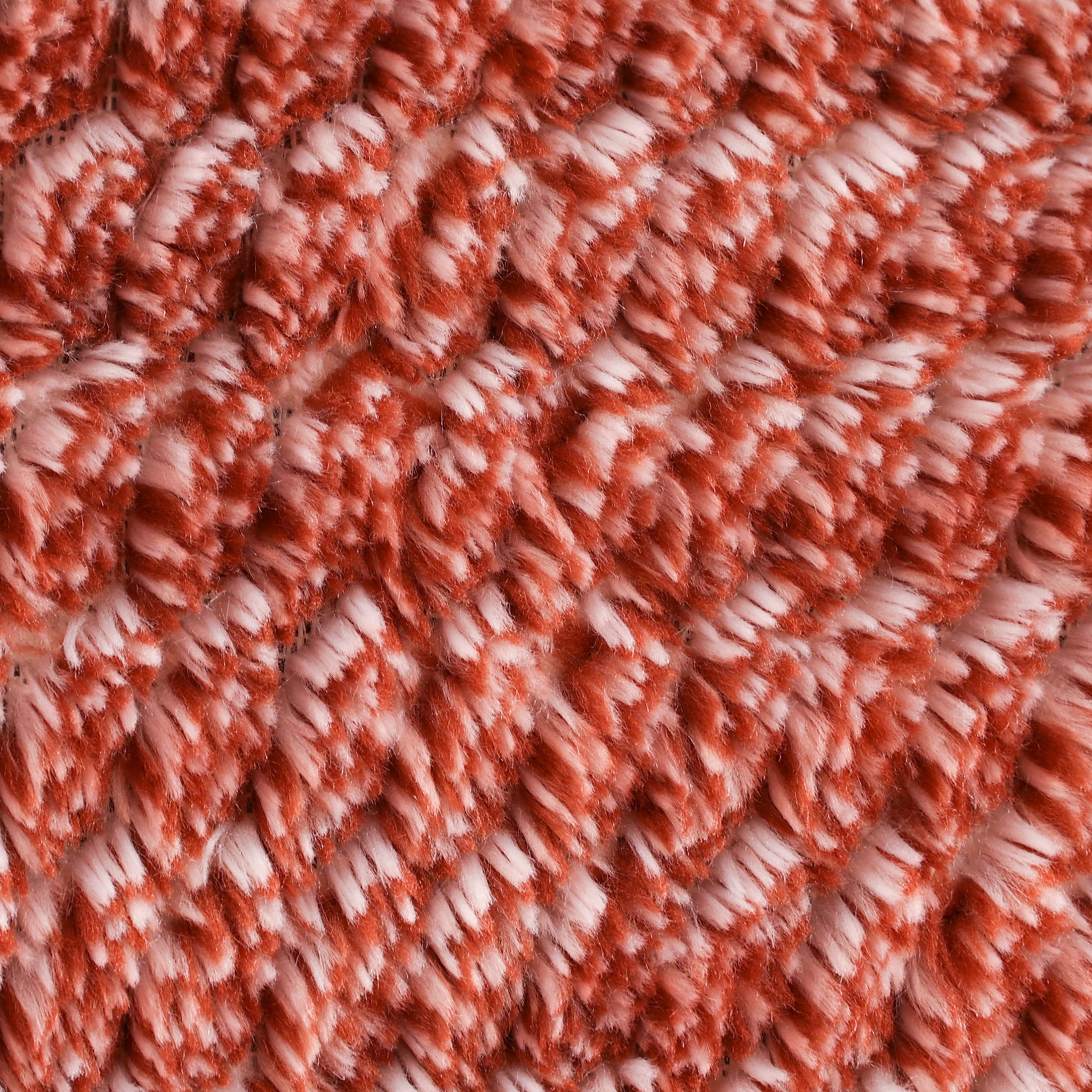 EcoThread Soft Plush Textured Heathered Oversized Couch Throw Blanket, Copper