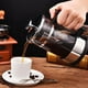 thumbnail image 2 of Cafetera de prensa francesa, cafetera de vidrio de acero inoxidable Cafetera de acero inoxidable probada y confiable, 2 of 8