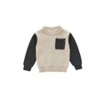 thumbnail image 1 of Qiylii Children’s Sweater Round Neck Long Sleeve Knitted Pullover Tops, 1 of 3