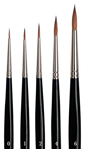 Size 20 da Vinci Watercolor Series 36 Paint Brush Round Russian Red Sable with Black Handle 