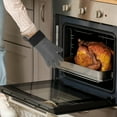 thumbnail image 2 of Unique Bargains 1 Pc Non-slip Oven Mitts for Kitchen Gray Black, 2 of 5