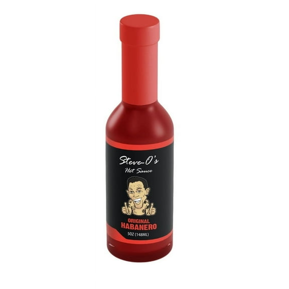 Steve-O's Hot Sauce - Habanero Hot Sauce | Garlic Habanero Hot Sauce for Tacos, Burgers, Nachos, Eggs, BBQ (5 fl oz)