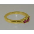 thumbnail image 5 of LBG British Made 14k Yellow Gold Real Genuine Ruby Womens Promise Ring - 33 size options - Size 8.25, 5 of 6
