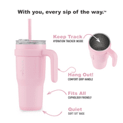 Reduce Cold1 24oz Stainless Steel Tumbler with Handle & Straw, Pink Blossom