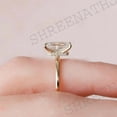 thumbnail image 4 of SHREENATHJEWELRY 2CT Emerald Cut Moissanite Promise Ring Hidden Halo Proposal Ring Alternative Fine Women Jewelry Yellow Gold Prong Set Ring Gift For Her, 4 of 6