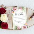 thumbnail image 4 of Koyal Wholesale Classic Peonies Wedding Advice & Well Wishes Guest Book Cards for Bride and Groom, 56 Pack, 4 of 5