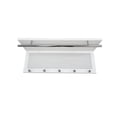 thumbnail image 4 of CoSoTower Metal Powder Coating Hook Wall Mounted with Shelf in White, 4 of 6