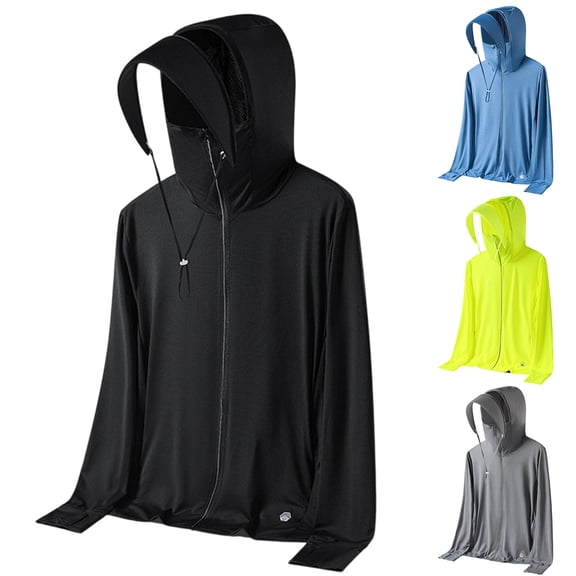 Men's Casual Fashion Solid Color Full Zip Hoodie Long Sleeve Coat Sweatshirt Breathable Polyester Blend Loose Fit Daily Streetwear Outfits Gift | JASKFLY,Black L