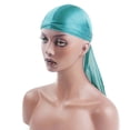 thumbnail image 6 of Segolike Fashion Headwear Headband, Pirate Cap for Ladies Men, Cap Bright Solid Hat with Long Tail Blue, 6 of 8