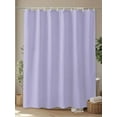 thumbnail image 4 of Shower Curtain Lavender Purple Shower Curtains for Bathroom, Waterproof Polyester Shower Curtain Set with Hooks, Extra Long 72" x 84" Solid Color, 4 of 6