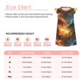 thumbnail image 3 of Fotbe Red And Blue Fire Dragon B Vestido de Dormir para Niñas de 3 a 10 Años, Mangas Cortas, Estilo Princesa, Pijama Camisón con Mangas Voladas-X-Large, 3 of 6