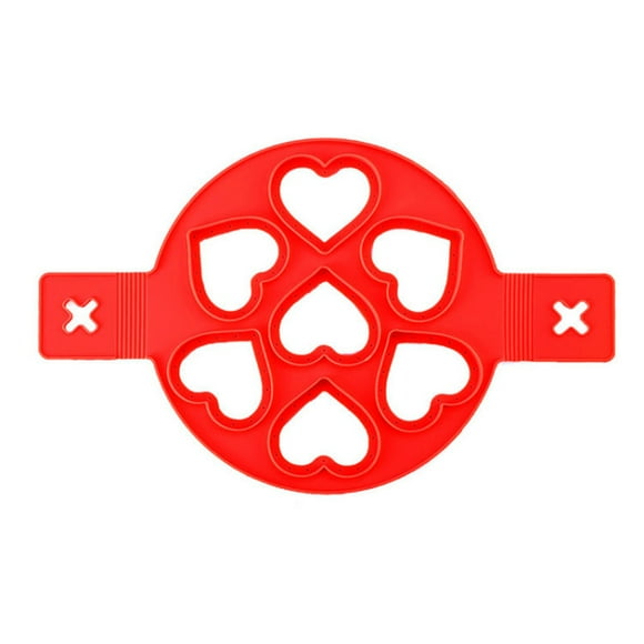 Xihbxyly Máquina para Hacer Panqueques Antiadherente, Diseño de 7 Cavidades, Mango Fácil de Abrir, Herramienta de Cocina Multiusos, Apta para Lavavajillas, Microondas, Inducción, Horno y Sartén, Tama