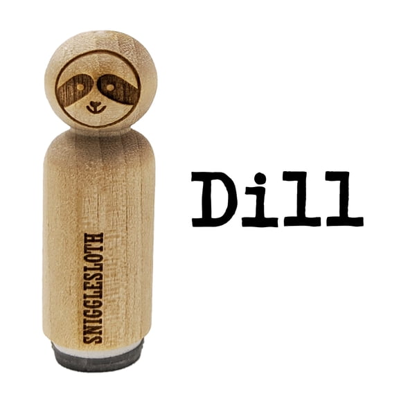 Dill Herb Fun Text Rubber Stamp for Scrapbooking Crafting Stamping - Mini 1/2 Inch