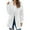 White, variant on Fmbrln Womens Oversized Fuzzy Fleece Jackets Full Zip Up Long Sleeve Hooded Jackets Fall Winter Soft Warm Coat with Pockets