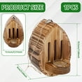 thumbnail image 2 of Grusce Bee House with Feeder, Wood Bee Habitat with Rope, Decorative Hanging House, Moth Feeder for Garden Patio Balcony, 2 of 10