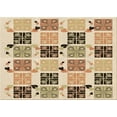 thumbnail image 1 of Ahgly Company Indoor Rectangle Patterned Khaki Gold Area Rugs, 3' x 5', 1 of 6