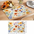 thumbnail image 6 of Country Placemats Set of 8, Watercolor Pastoral Yellow Wild Flowers Non-Slip Place Mats Washable Table Mats for Kitchen Dining Table Decorations Indoor/Outdoor, 6 of 9