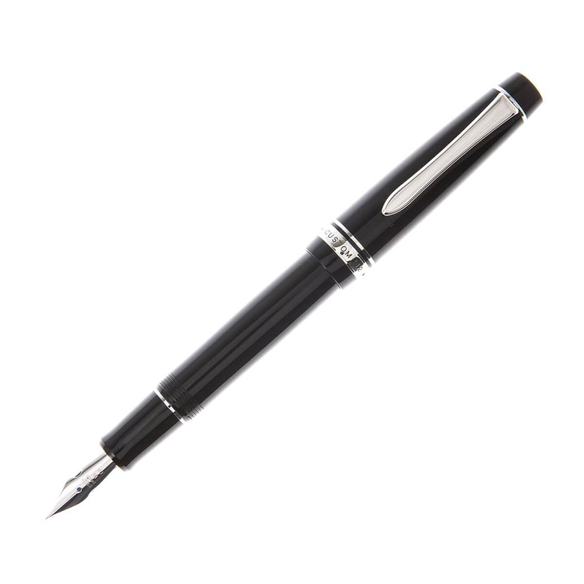 Pilot Custom 912 Fountain Pen, Black Barrel, Soft Fine Nib (71616)