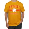 thumbnail image 1 of Wild Bobby City of Detroit Baseball Fantasy Fan Sports Men's T-Shirt, Gold, Medium, 1 of 6