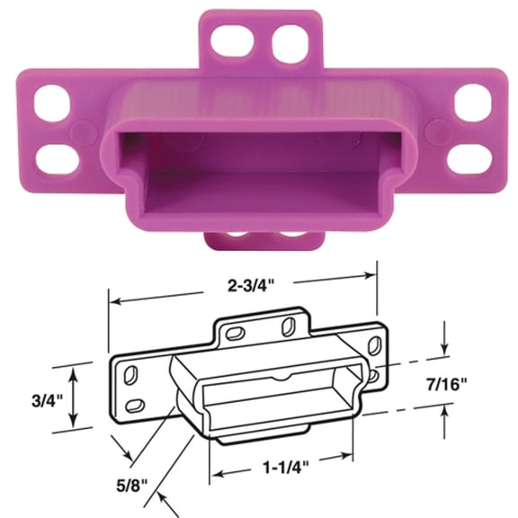 Slide-Co 22844 Drawer Track Backplate