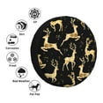 thumbnail image 5 of Bingfone Christmas Gold Deers Spare Tire Cover Weatherproof Universal Wheel Protectors For Rv Camper Travel Trailer Suv Truck 15 Inch, 5 of 9