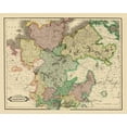 thumbnail image 2 of Hamilton 14x12 Black Ornate Wood Framed with Double Matting Museum Art Print Titled - Lower Saxony Germany - Hamilton 1831, 2 of 4