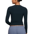 thumbnail image 3 of CRZ YOGA Softembrace Long Sleeve Shirts for Women Casual Tops Soft Basic T-Shirts, 3 of 7
