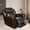 Espresso, variant on Manual Recliner Chair, Modern Leather Recline Chair with Comfortable Arms Reclining Single Sofa for Living Room, Espresso