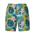 thumbnail image 4 of Lsque Mens Swim Trunks Tropical Floral Pattern - Bathing Suit Compression Liner - Beach Swim Shorts Swimwear - (S-3XL) - Stretch Quick Dry -XX-Large, 4 of 9