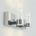 thumbnail image 3 of Artika Ratio Modern LED 2-Light Wall Sconce Light Fixture Chrome, 3 of 5