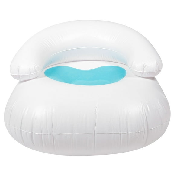 GOOHOCHY Inflatable Armchair for Home Use Blue Heart-Shaped Comfortable Seating 91x91in 1Pcs