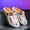 White Orange, variant on Colorblock Mecha Style Unisex Clogs, Summer EVA Thick Sole 2-In-1 Slides, Trendy Closed-Toe Outdoor Beach Shoes