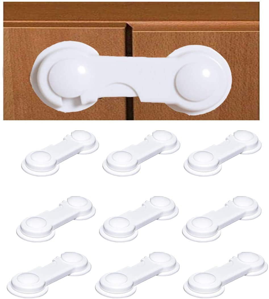 Cerradura De Seguridad Para Ventanas Y Electrodomésticos Sin Taladrar - Protección Infantil Y Mascotas, Incluye Llave, Cabeza De Metal Y Cuerda De Acero (Resiste 100 Kg)